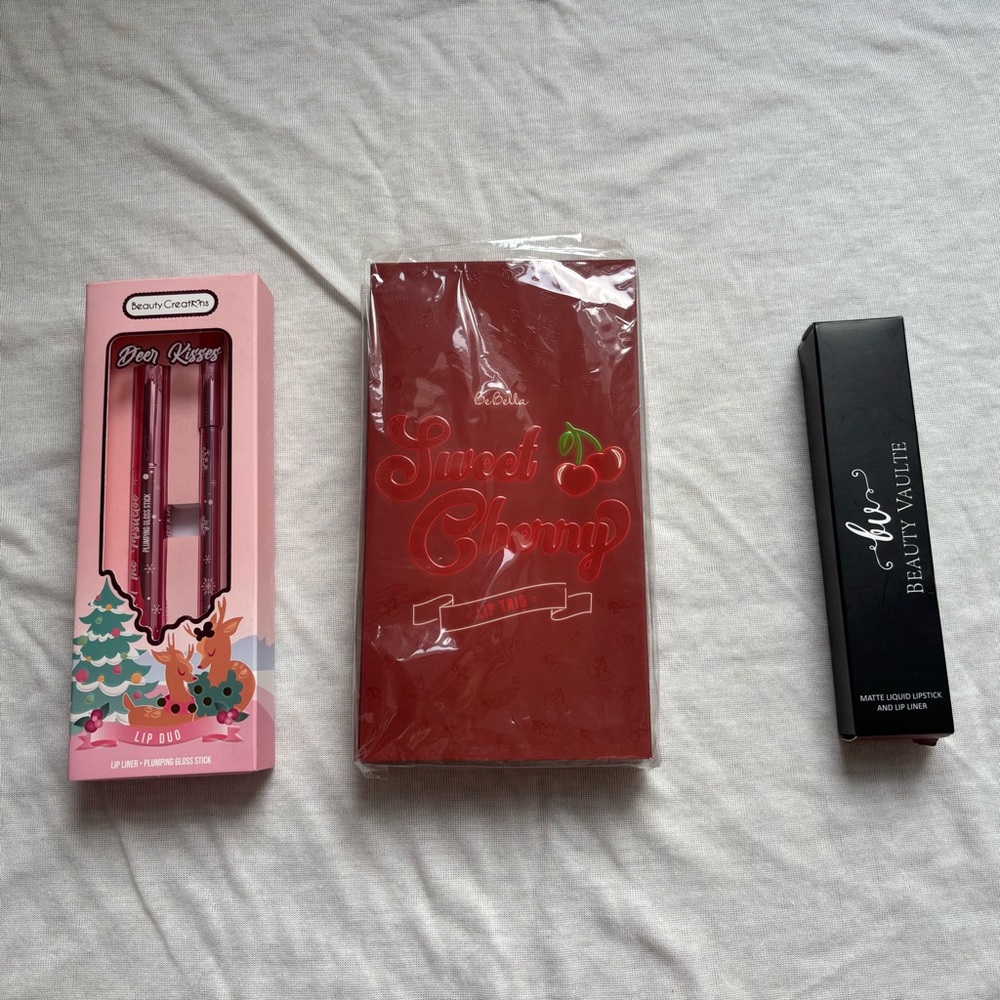 Bundle of 3 Brand New Lip Kits - Beauty Vaulte, BeBella, Beauty Creations!